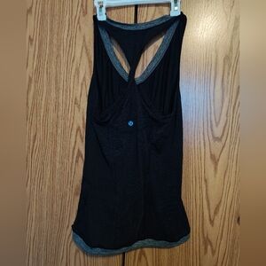 lululemon athletica Black and Gray Tank Top